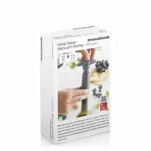 Wein Vakuumpumpe und Weinverschluss Winuum InnovaGoods (4 stopfen) ...