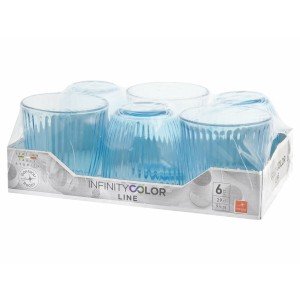 Set of glasses Bormioli Rocco Line Blue Glass 290 ml |  Glasses, cu...