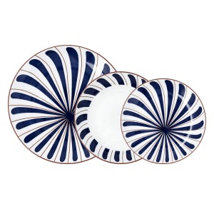 Assiettes Bidasoa Oceanika Bleu Céramique 18 Pièces |  Assiettes, p...