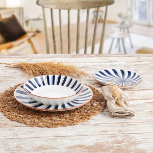 Assiettes Bidasoa Oceanika Bleu Céramique 18 Pièces |  Assiettes, p...
