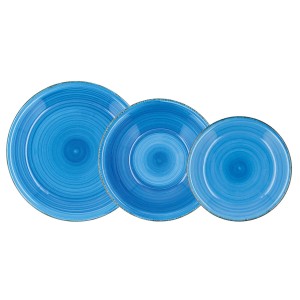 Assiettes Quid Vita Bleu Céramique 18 Pièces |  Assiettes, plats et...
