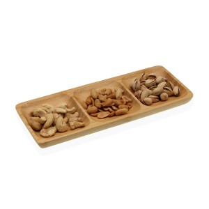 Tablett für Snacks Versa Bambus 10 x 2 x 26 cm |  Geschirr, Tablett...