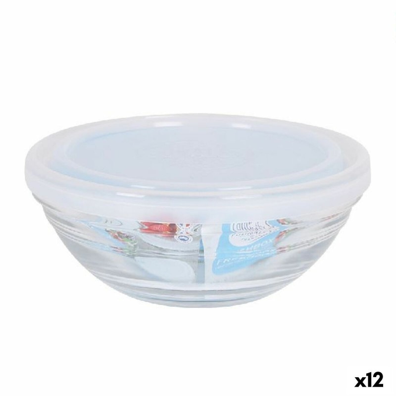 Round Lunch Box with Lid Duralex FreshBox Transparent Ø 14 cm (12 U...