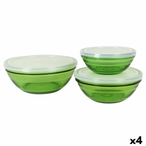 Set de Bols Duralex  Vert Avec couvercle 3 Pièces (4 Unités) |  Ass...