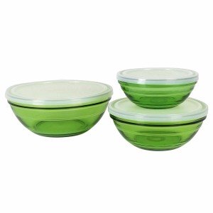 Set de Bols Duralex  Vert Avec couvercle 3 Pièces (4 Unités) |  Ass...