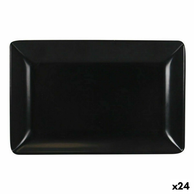 Tablett für Snacks La Mediterránea Melamine Anthrazit 20 x 13 x 2 c...