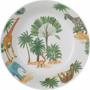Assiette creuse La Mediterránea Sauvage Mélamine 20 x 20 x 5 cm (24...