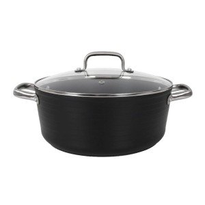 Casserole avec Couvercle en Verre Quttin Spiral Ø 28 cm Aluminium f...