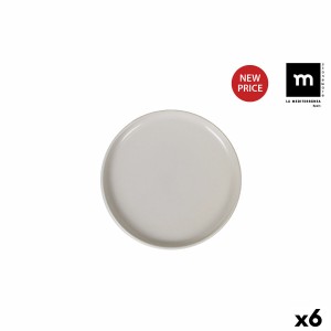 Flacher Teller La Mediterránea Ivory Glanz kreisförmig (6 Stück) | ...