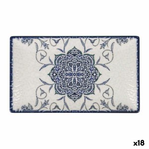 Serving Platter La Mediterránea Rosetta Porcelain Rectangular 25,3 ...
