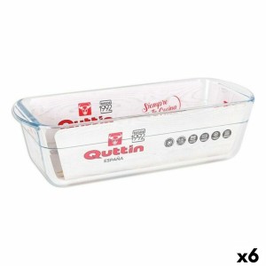 rechteckige Backform Quttin 63079 1,7 L Glas 28,2 x 11,6 x 7,7 cm (...