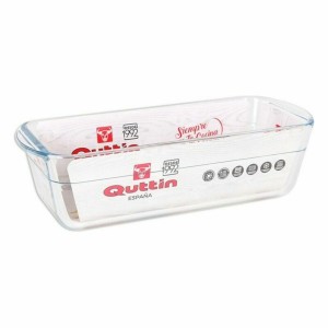rechteckige Backform Quttin 63079 1,7 L Glas 28,2 x 11,6 x 7,7 cm (...