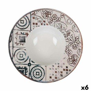 Assiette creuse La Mediterránea Grecia Porcelaine Ø 28 cm (6 Unités...
