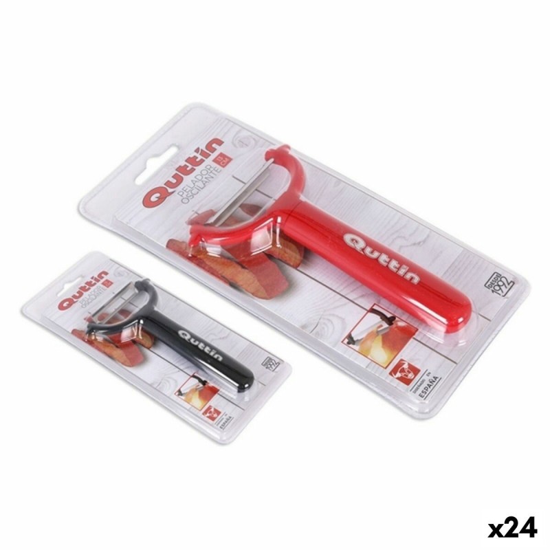 Peeler Quttin 50340 Oscillation Stainless steel 8 x 13 cm (24 Units...