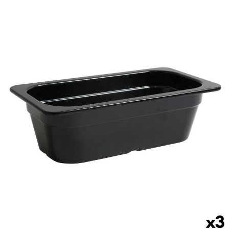 Kochschüssel Inde Schwarz 32,5 x 17,6 x 10 cm (3 Stück) |  Geschirr...