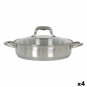 Casserole avec Couvercle en Verre Quttin 4,3 L (4 Unités) |  Poêles...