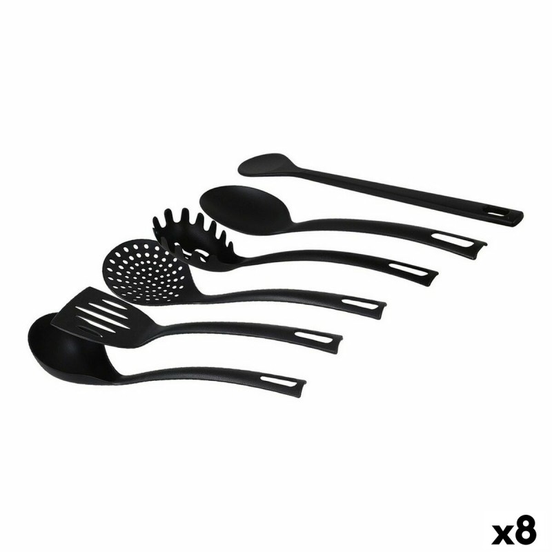 Küchenutensilien Set Quttin Quttin Schwarz (6 Stücke) (8 Stück) (6 ... Küchenutensilien Set Quttin Quttin Schwarz (6 Stücke) (8 Stück) (6 ...