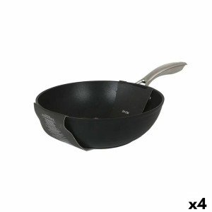 Wok Pfanne Quttin Spiral Geschmiedetes Aluminium Ø 28 cm (4 Stück) ...