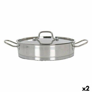 Casserole avec Couvercle en Verre Quttin 5,3 L (2 Unités) |  Poêles...