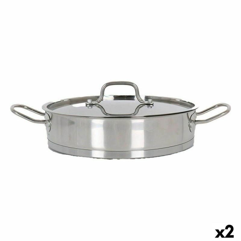 Kasserolle mit Glasabdeckung Quttin 5,3 L (2 Stück) |  Pfannen und ...