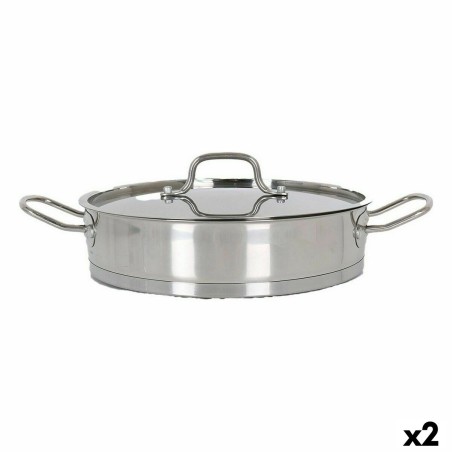 Casserole avec Couvercle en Verre Quttin 5,3 L (2 Unités) |  Poêles...