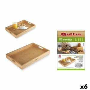 Plateau Quttin 62326 Bambou 40 x 27 x 4,6 cm (6 Unités) |  Assiette...