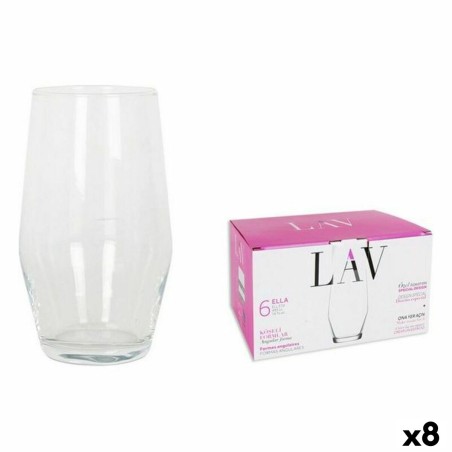 Set of glasses LAV 144954 6 Pieces (8 Units) (495 ml) |  Glasses, c...