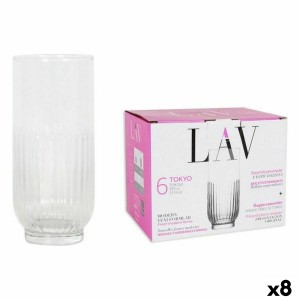 Set de Verres LAV 144946 6 Pièces (8 Unités) (395 ml) |  Verres et ...