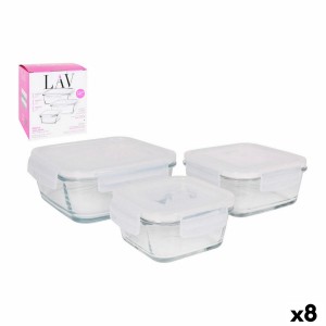 3 Lunchbox-Set LAV Kristall (8 Stück) (3 pcs) |  Brotdosen, Lebensm...