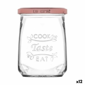 Transparent Glass Jar Inde Tasty 550 ml With lid (12 Units) |  Lunc...