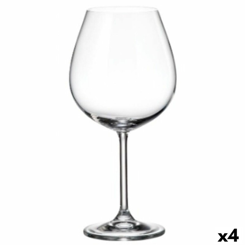 Weinglas-Set Bohemia Crystal Clara 650 ml 6 Stücke (6 Stück) (4 Stü...