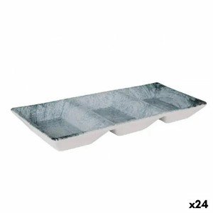 Tablett für Snacks La Mediterránea Dalian 3 Fächer 25 x 11 x 3 cm (...
