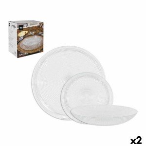 Assietes La Mediterránea Andra Transparent 18 Pièces (2 Unités) |  ...