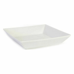 Salatschüssel La Mediterránea Elite Weiß aus Keramik 21 x 21 x 4,5 ...