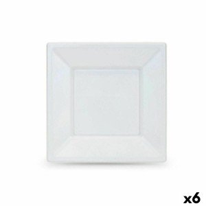 Set of reusable plates Algon White Plastic 18 x 18 x 1,5 cm (36 Uni...