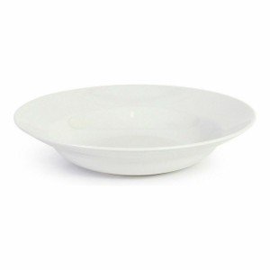 Pasta Dish La Mediterránea Bari Stoneware White (6 Units) |  Plates...