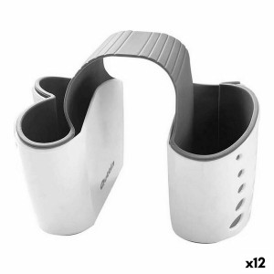 Scheuermittelablage für Spülbecken Quttin Double Weiß 15 x 9 x 12 c...