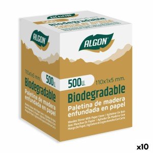 Lot de touillettes de café Algon Étui Bois 10 Unités |  Couteaux et...
