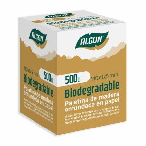 Lot de touillettes de café Algon Étui Bois 10 Unités |  Couteaux et...