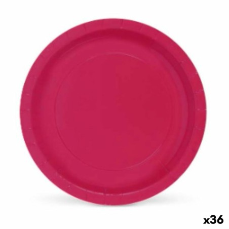 Geschirr-Set Algon Burgunderrot Einwegartikel Pappe 20 x 20 x 1,5 c...