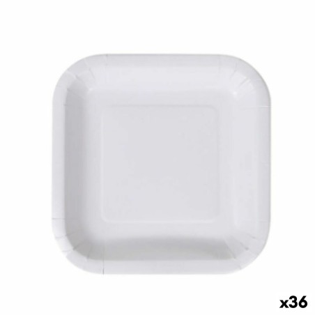 Geschirr-Set Algon Einwegartikel Weiß Pappe 20 cm (36 Stück) |  Ges...