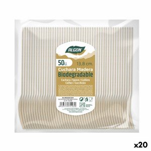 Löffel-Set Algon Nachtisch Holz 20 Stück 14 x 3 x 0,2 cm |  Messer ...