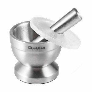 Mortier de cuisine Quttin Acier inoxydable Acier 9,8 x 8,2 cm Antid...