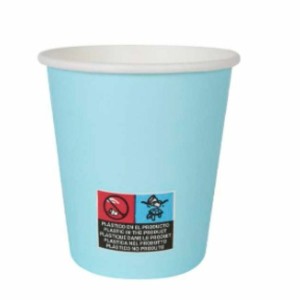 Set de Verres Algon Carton Produits à usage unique 200 ml Bleu 36 U...