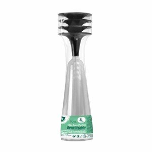 Verres à champagne réutilisables Algon Noir 24 Unités 150 ml (4 Piè...