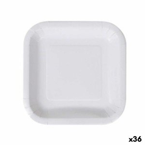Service de vaisselle Algon Produits à usage unique Blanc Carton 23 ...