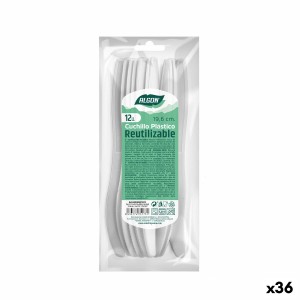 Ensemble de Couteaux Algon Réutilisable Blanc 36 Unités 19,6 cm |  ...