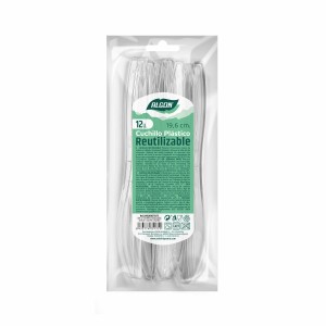 Knife Set Algon Reusable White 36 Units 19,6 cm |  Knives and cutle...