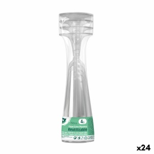 Reusable cava glasses Algon Transparent 24 Units 150 ml (4 Pieces) ...