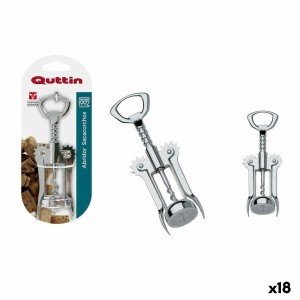 Bottle Opener with Corkscrew Quttin Stainless steel 16,5 cm (18 Uni...